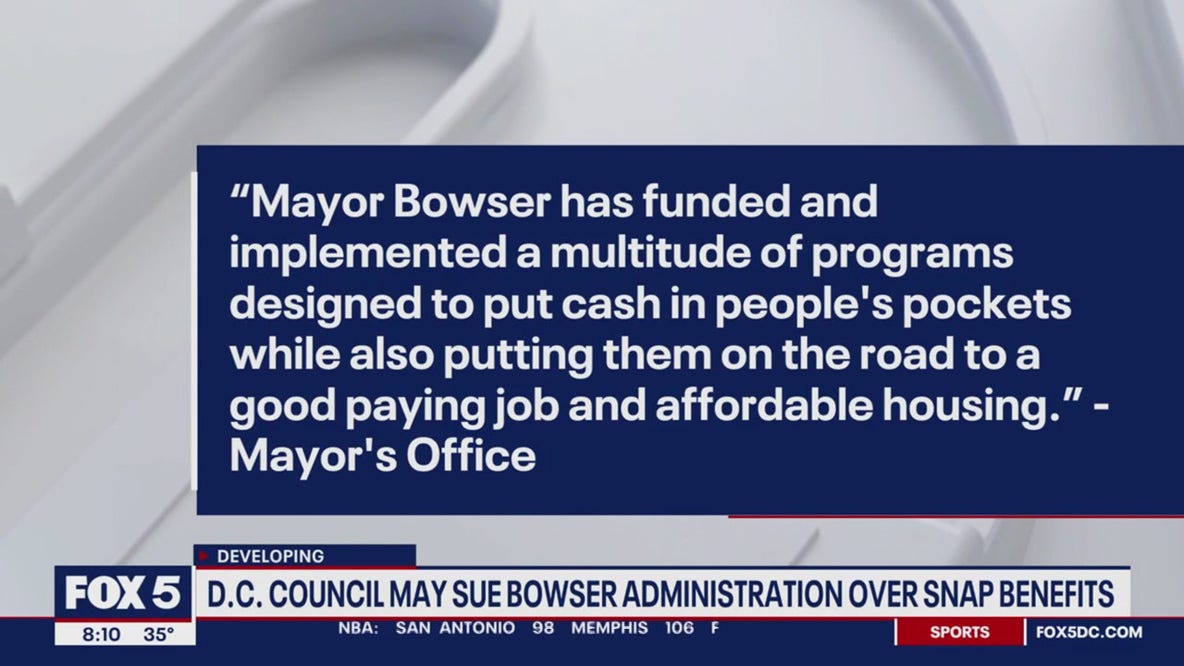 DC Mayor faces new possible lawsuit from DC Council for withholding a SNAP benefit increase